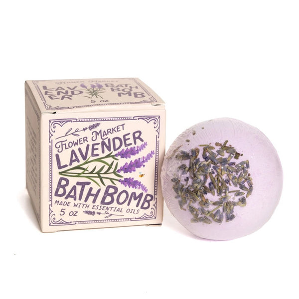 123 Farm Lavender Bath Bomb with box on white background | Build A Custom Luxury Gift Box for Women with Luxe & Bloom