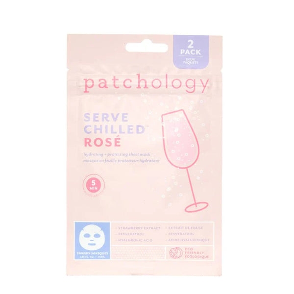Patchology Serve Chilled™ Rosé Sheet Mask 2 Pack | Build A Luxury Custom Gift Box for Women with Luxe & Bloom