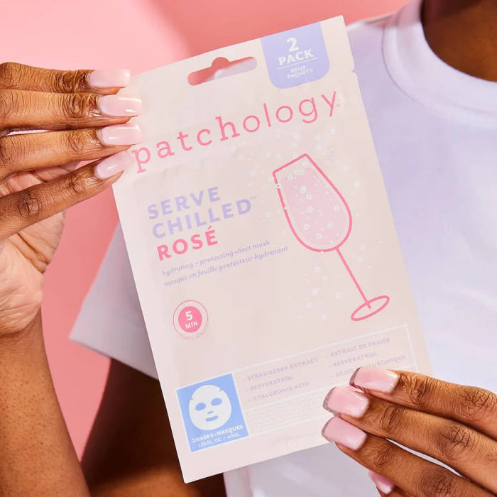 Patchology Serve Chilledβ’ RosΓ© Sheet Mask 2 Pack | Build A Luxury Custom Gift Box for Women with Luxe & Bloom