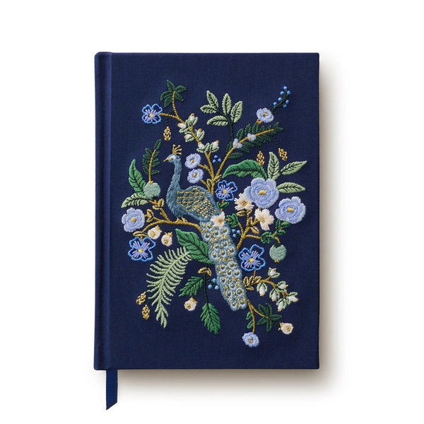 Rifle Paper Co. Peacock Embroidered Journal | Build A Luxury Custom Gift Box for Women with Luxe & Bloom