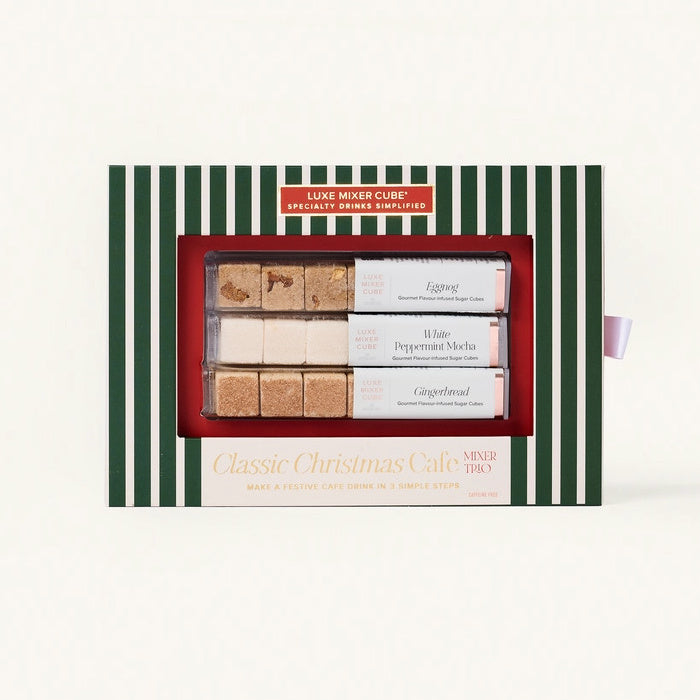 Teaspressa Luxe Christmas Cafe Mixer Cube Trio | Build A Luxury Custom Christmas Gift Box with Luxe & Bloom