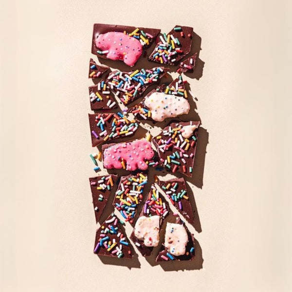 Compartés Pink Elephants Chocolate Bar Unwrapped | Build A Luxury Custom Gift Box for Women with Luxe & Bloom