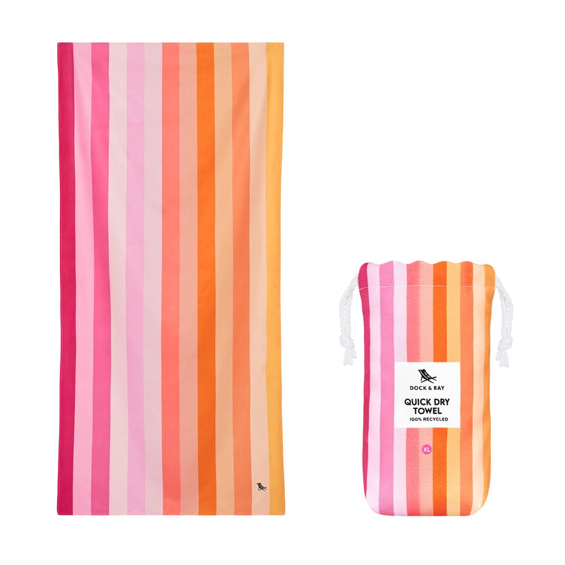 Dock & Bay Miami Sorbet Quick Dry Beach Towel | Build A Luxury Custom Gift Box for Women with Luxe & Bloom
