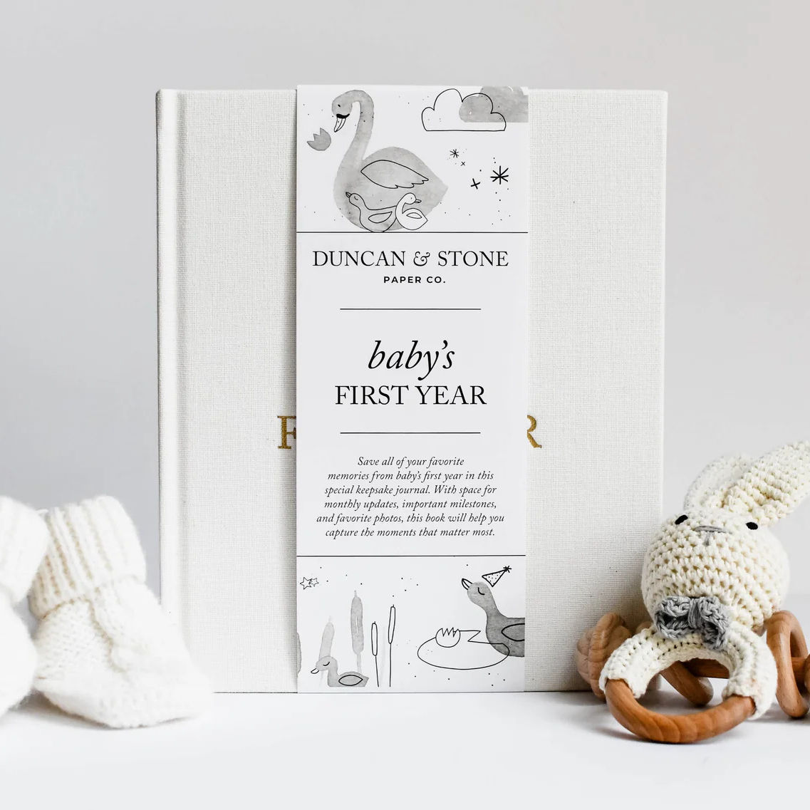 Duncan & Stone Co. Baby's First Year Memory Journal | Build A Luxury Custom Gift Box for Women with Luxe & Bloom