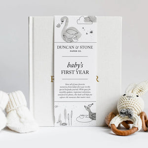 Duncan & Stone Co. Baby's First Year Memory Journal | Build A Luxury Custom Gift Box for Women with Luxe & Bloom