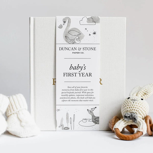 Duncan & Stone Co. Baby's First Year Memory Journal | Build A Luxury Custom Gift Box for Women with Luxe & Bloom