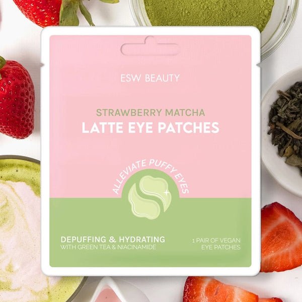 ESW Beauty Strawberry Matcha Latte Eye Patches | Build A Luxury Custom Gift Box with Luxe & Bloom