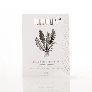 Formulary 55 Sea Mineral Foot Soak with Eucalyptus & Peppermint | Build A Luxury Custom Gift Box for Women with Luxe & Bloom