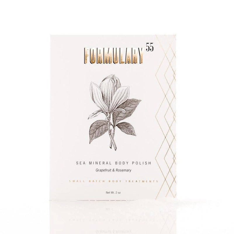 Formulary 55 Grapefruit & Rosemary Sea Mineral Body Polish Scrub | Build A Luxury Custom Gift Box for Women with Luxe & Bloom