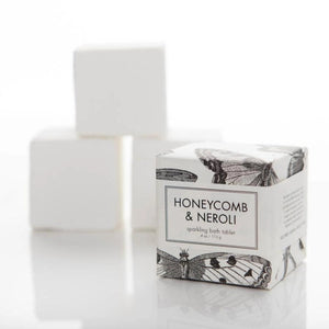 Formulary 55 Honeycomb & Neroli Sparkling Bath Tablets on a white background