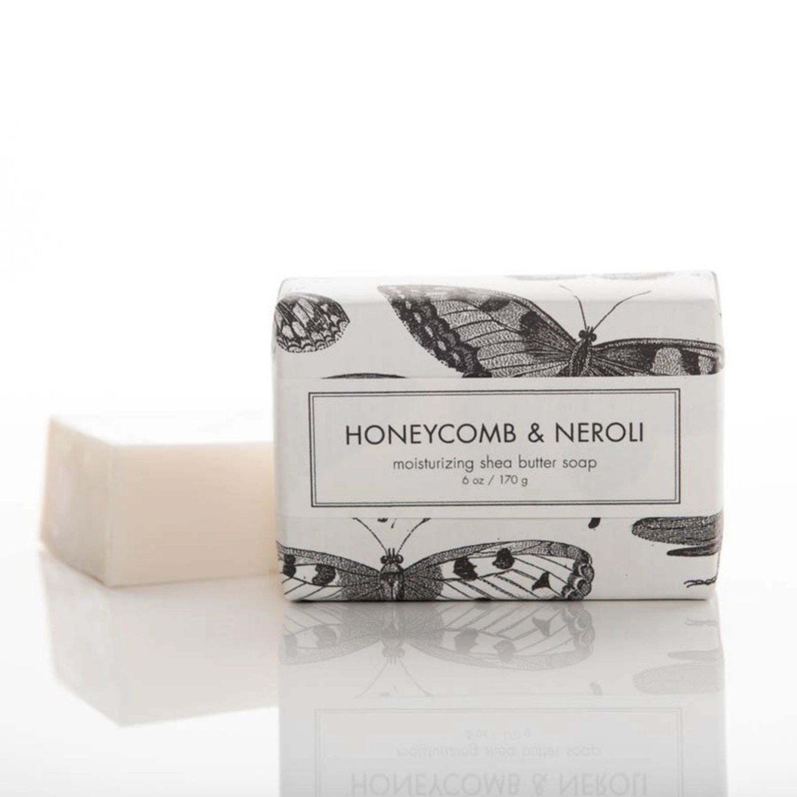 Formulary 55 Honeycomb & Neroli Shea Butter Soap with butterflies on the packaging | Build A Luxury Custom Gift Box for Women with Luxe & Bloom