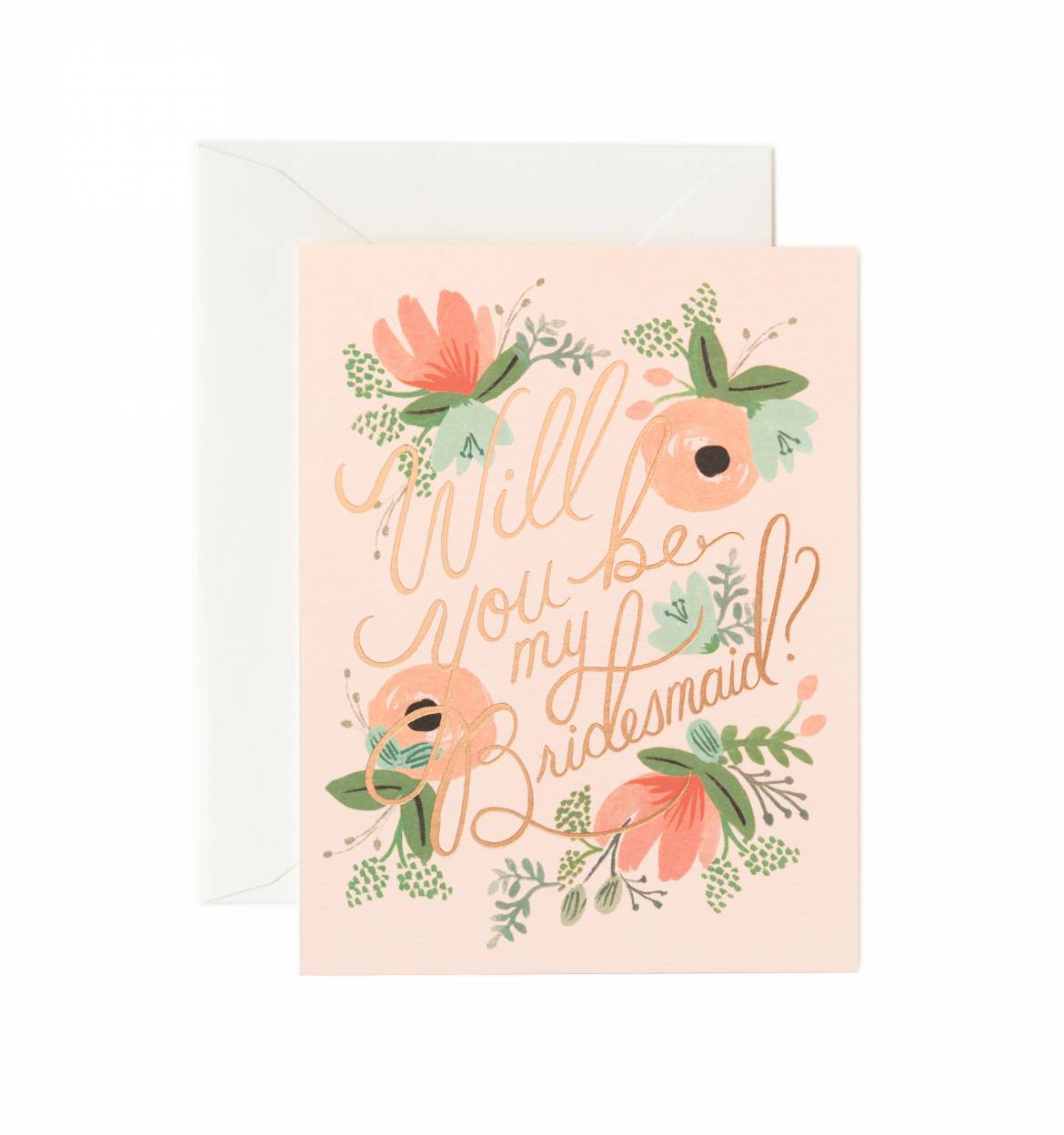 Blushing Bridesmaid Card