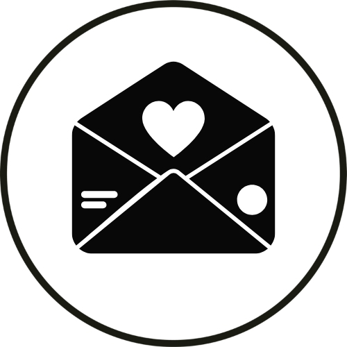 Envelope Icon | Each Curated Gift Box Includes A Hand Written Card