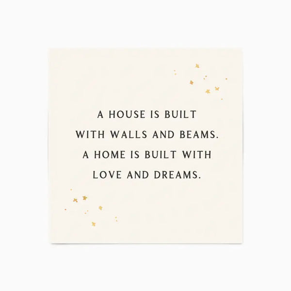 Frankie & Claude Home Sweet Home Matchbox " A House Is Built With Walls & Beams. A Home Is Built With Love & Dreams" | Build A Luxury Custom Gift Box with Luxe & Bloom