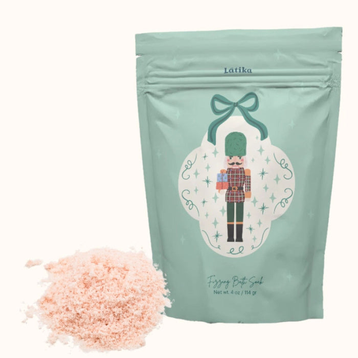 Latika Beauty Nutcracker Holiday Bath Soak on white background | Build A Luxury Custom Christmas Gift Box for Women