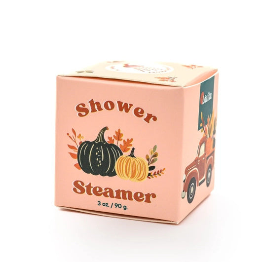 Latika Happy Fall Y’All Shower Steamer with Pumpkins on box | Build A Luxury Custom Gift Box for Women with Luxe & Bloom
