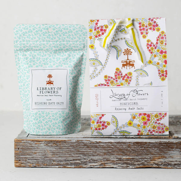Library Of Flowers Honeycomb Bath Salts | Build A Luxury Custom Gift Box for Women with Luxe & Bloom