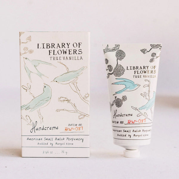 Margot Elena Library Of Flowers True Vanilla Handcreme | Build A Luxury Custom Gift Box for Women with Luxe & Bloom