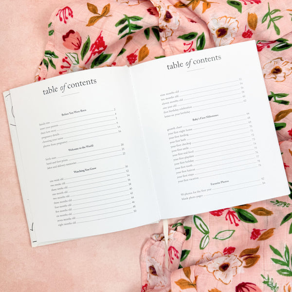 Little Dreamer Baby Girl Gift Box | Baby's First Year Memory Book | Luxe & Bloom Luxury Curated Gift Boxes For Women