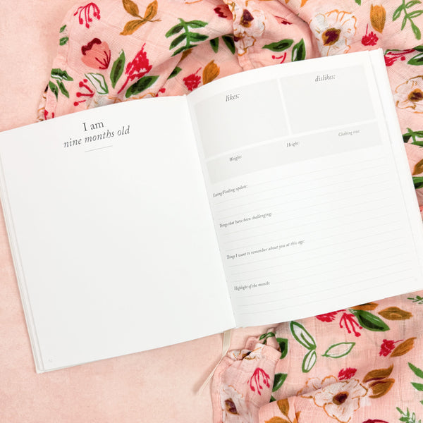 Little Dreamer Baby Girl Gift Box | Baby's First Year Memory Book | Luxe & Bloom Luxury Curated Gift Boxes For Women