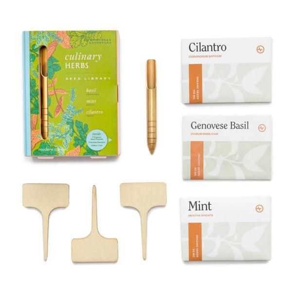 Modern Sprout Culinary Herbs Seed Library | Build A Luxury Custom Gift Box for Women with Luxe & Bloom