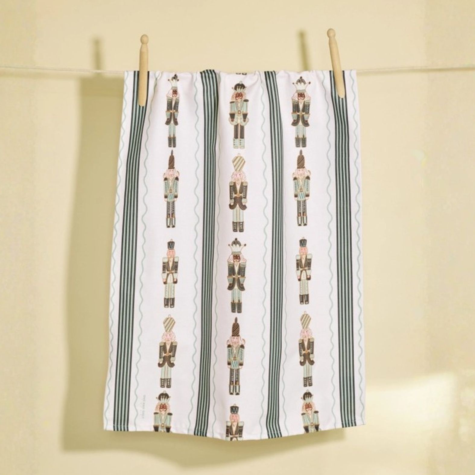 One & Only Paper Classic Nutcracker Stripe Tea Towel | Build A Luxury Custom Christmas Gift Box with Luxe & Bloom