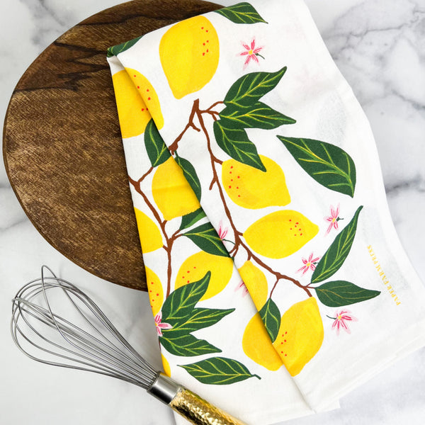 Paper Farm Press Lemon Grove Tea Towel | Luxe & Bloom Luxury Custom Gift Boxes For Women