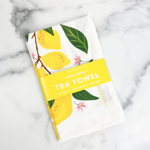 Paper Farm Press Lemon Grove Tea Towel | Luxe & Bloom Luxury Custom Gift Boxes For Women