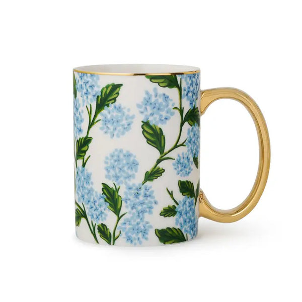 Rifle Paper Co. Hydrangea Porcelain Mug | Build A Luxury Custom Gift Box for Women with Luxe & Bloom