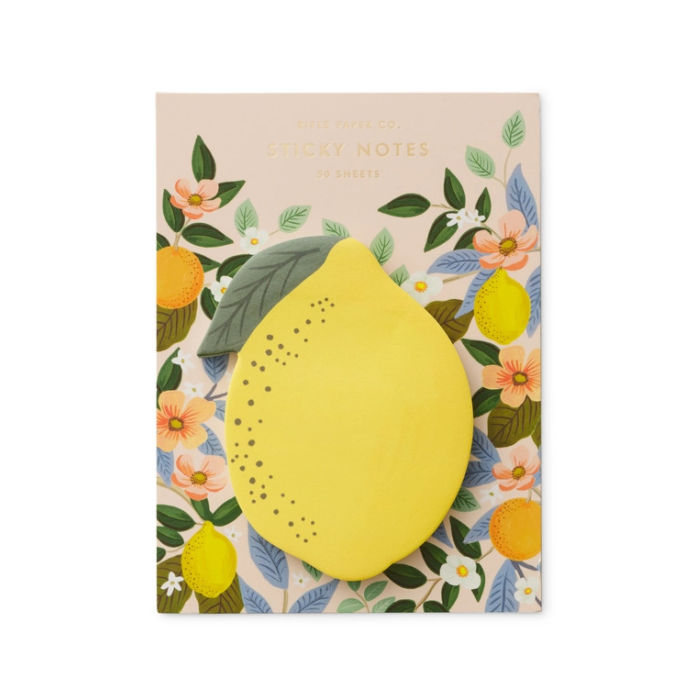 Rifle Paper Co. Lemon Sticky Notes | Build A Luxury Custom Gift Box for Women with Luxe & Bloom