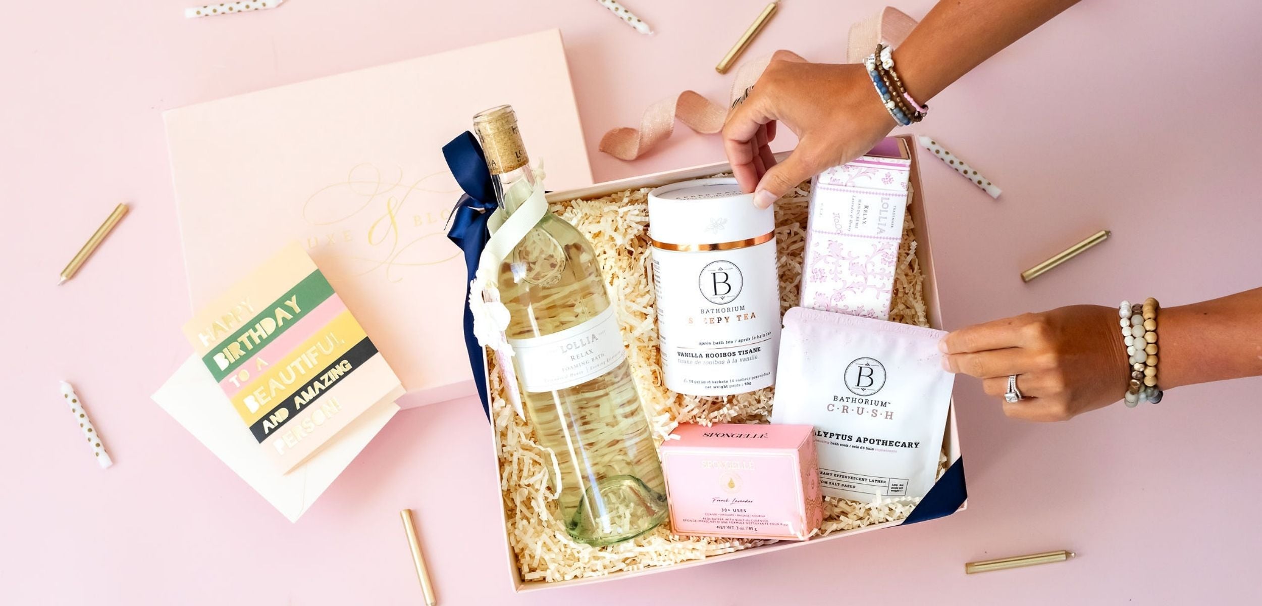 Luxury Curated & Custom Gift Boxes for Women from Luxe & Bloom