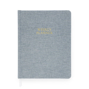 Sugar Paper Chambray Undated Weekly Planner | Build A Luxury Custom Gift Box For Women with Luxe & Bloom
