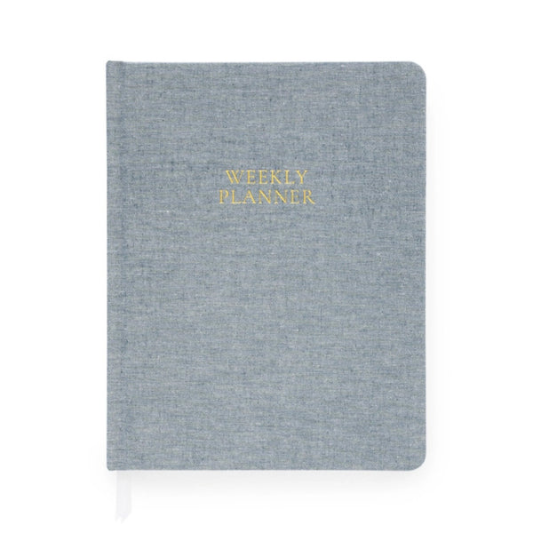 Sugar Paper Chambray Undated Weekly Planner | Build A Luxury Custom Gift Box For Women with Luxe & Bloom