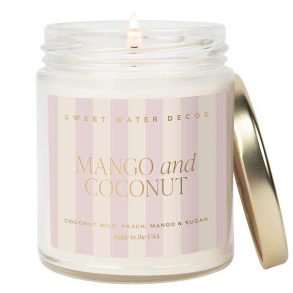 Sweet Water Decor Mango & Coconut Candle | Build A Luxury Custom Gift Box for Women with Luxe & Bloom