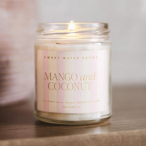 Sweet Water Decor Mango & Coconut Candle | Build A Luxury Custom Gift Box for Women with Luxe & Bloom