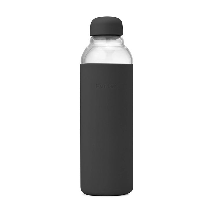 W&P Porter Charcoal Glass Water Bottle | Build A Luxury Custom Gift Box with Luxe & Bloom