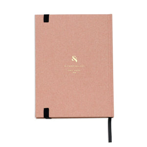 Wit & Delight Pink Linen Note To Self Journal | Build A Luxury Custom Gift Box for Women with Luxe & Bloom