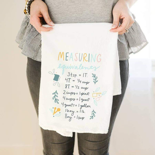 Luxe & Bloom - Doe A Deer Measuring Equivalents Flour Sack Towel