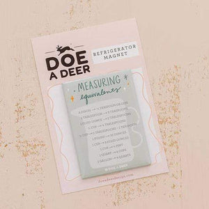 Luxe & Bloom - Doe A Deer Measuring Equivalents Magnet