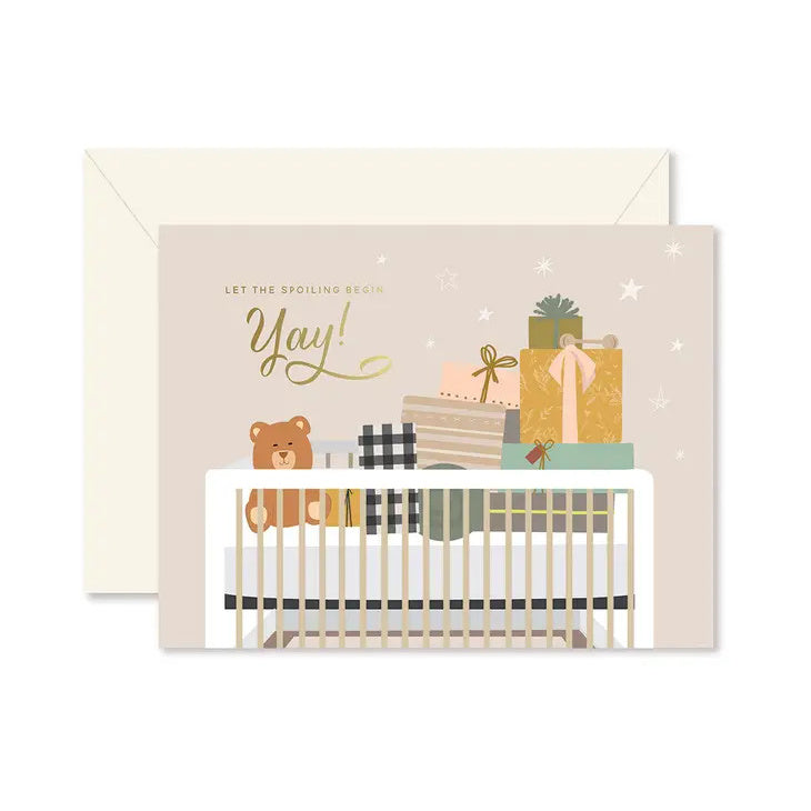 Ginger P. Designs Spoiling Baby Card - Luxe & Bloom Build A Custom Luxury Gift Box For Women
