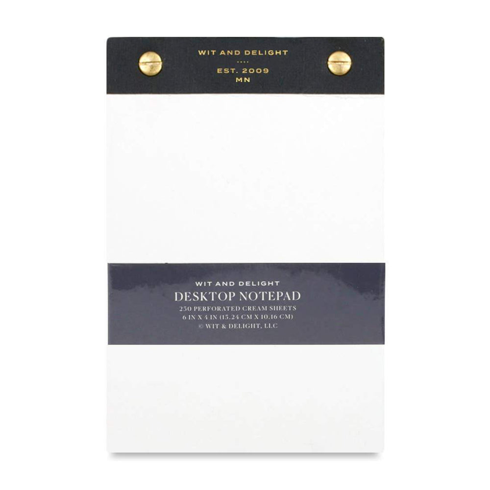 Wit & Delight Black Desktop Notepad - Luxe & Bloom