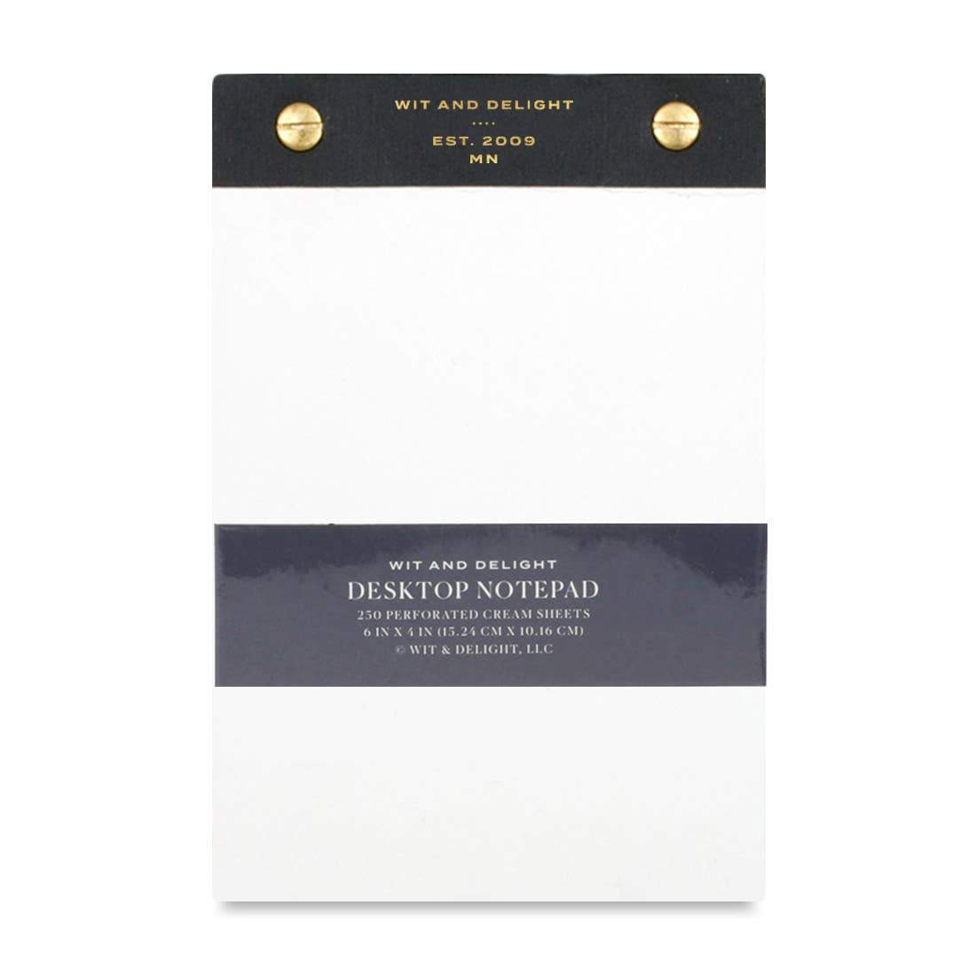 Wit & Delight Black Desktop Notepad - Luxe & Bloom
