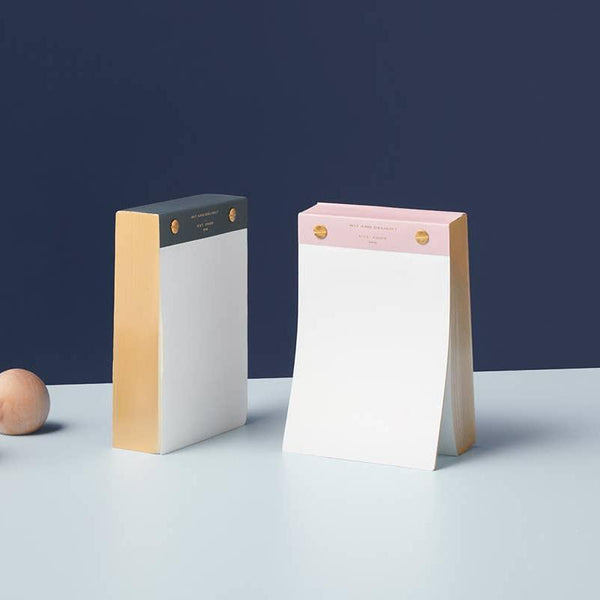 Wit & Delight Pink Desktop Notepad - Luxe & Bloom