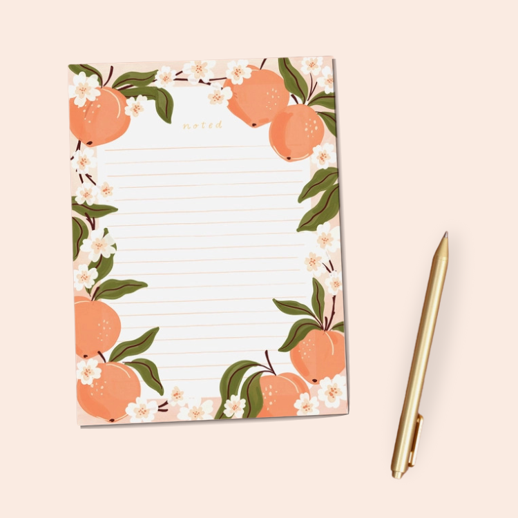 1Canoe2 Peaches Notepad | Build A Luxury Custom Gift Box for Women with Luxe & Bloom