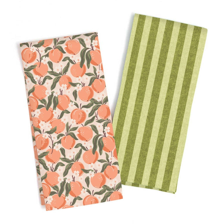 1Canoe2 Peaches Kitchen Towel Set | Build A Luxury Custom Gift Box for Women with Luxe & Bloom