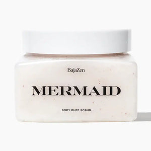 BajaZen Mermaid Body Buff Scrub on a white background | Build A Luxury Custom Gift Box for Women with Luxe & Bloom