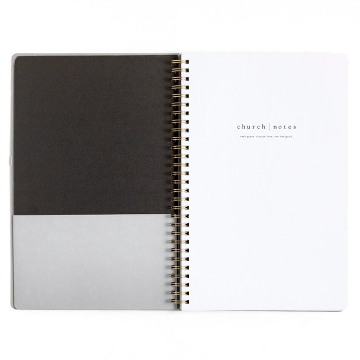 Black Church Notes Bible Reference Notebook with Maps on a white background