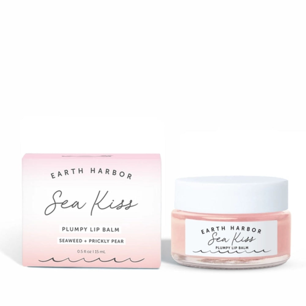 Earth Harbor Sea Kiss Plumpy Lip Balm with packaging on white background | Build A Luxury Custom Gift Box for Women with Luxe & Bloom