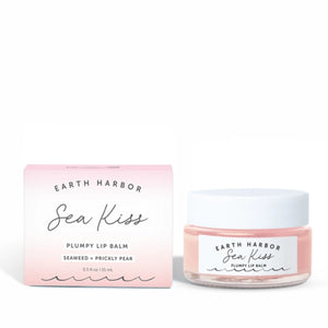 Earth Harbor Sea Kiss Plumpy Lip Balm with packaging on white background | Build A Luxury Custom Gift Box for Women with Luxe & Bloom