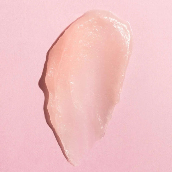 Close-up of Earth Harbor Sea Kiss Plumpy Lip Balm product swatch on pink background | Build A Luxury Custom Gift Box for Women with Luxe & Bloom